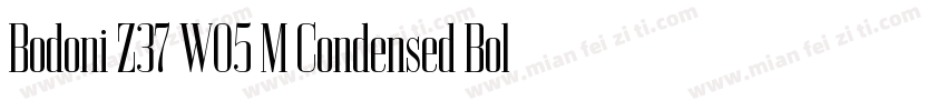 Bodoni Z37 W05 M Condensed Bold字体转换